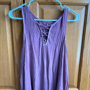 Soft and sexy purple tank with detailing